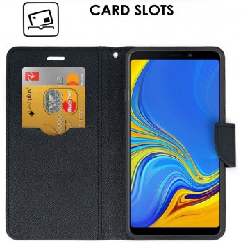 Fancy atverčiamas juodas dėklas (Samsung A9 2018) Fancy atverčiamas juodas dėklas (Samsung A9 2018)